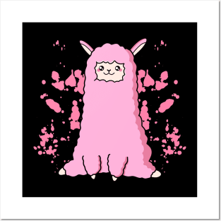 Pink Baby Alpaca Posters and Art